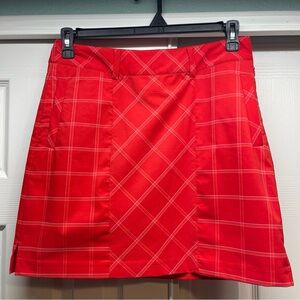 EP Pro Skort Women’s Size 6 Red Plaid Golf Skirt Athletic, Lightweight, Pockets